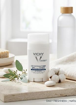 Дезодорант-стик vichy 24h «сухое прикосновение» для чувствительной кожи, 40 мл