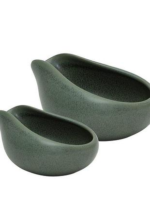 Набор чахе loveramics coffee dosing tray, дозировочные лотки для кофе 2 шт. matte dark green