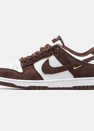 Мужские кроссовки nike sb dunk low brown white 41-44-45