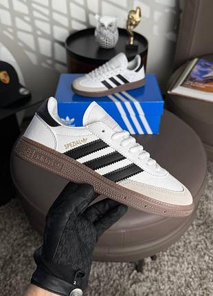 Мужские кроссовки adidas handball spezial white black