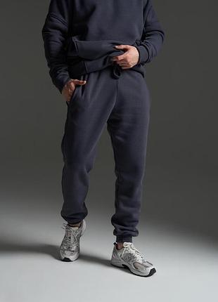 Брюки мужские oversize графит #