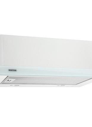 Витяжка кухонна телескопічна eleyus storm 1200 led smd 60 wh (біла)