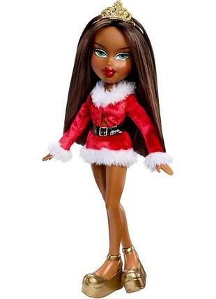 Лялька bratz very merry sasha fashion doll special, holiday pack модна братц санта клаус хлоя блондинка 562153