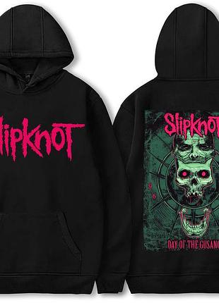 Худи slipknot 9 черный, весна/осень, l