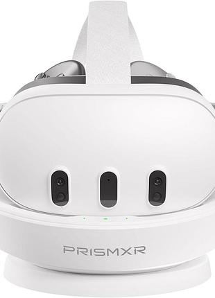Зарядная станция prismxr carina d1 для meta quest 3 с магнитным соединением белая