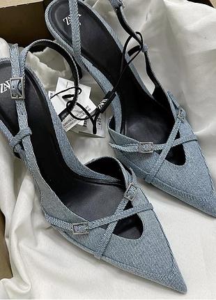 Слінгбеки туфлі zara