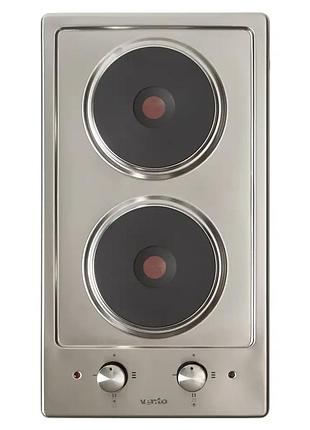 Електрична варильна поверхня з чавунними конфорками ventolux he302 (inox) 3