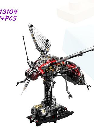 Конструктор комар-москіт у стилі steampunk механічна модель комахи з рухомими елементами, 747 деталей