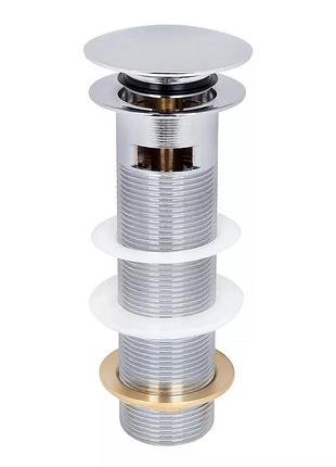 Донний клапан ital hf1003-y150, автомат, з переливом, ø62мм, 1 1/4", латунь, хром