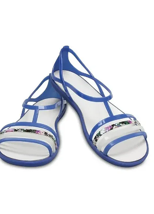 Crocs балетки босоніжки сандалі isabella blue oyster casual sandals blue jean
