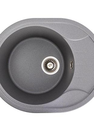 Гранитная мойка для кухни valeso onyx 5847 матовая серый муссон