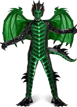 Детский карнавальный костюм зеленый дракон spooktacular creations, новогодний костюм дракона для мальчика на хэллоуин, размер l (1