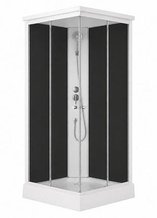 Душовий бокс lidz kubis sb90x90.sat.low.gr, скло тоноване 4 мм