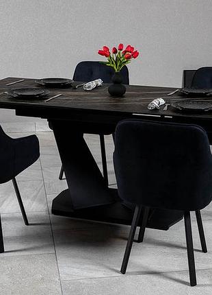 Стол луара 160(240)*90*76 laminam naturali noir desir (3mm)