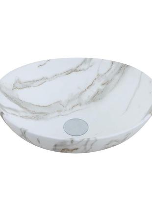Умывальник venus light round marble