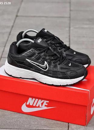 Стильные кроссовки nike p-6000 black white