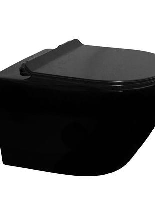 Унитаз grem 52*35.5*34 black ( а0057116 )