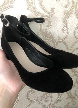 Туфлі жіночі з натуральна замші 🖤🥿