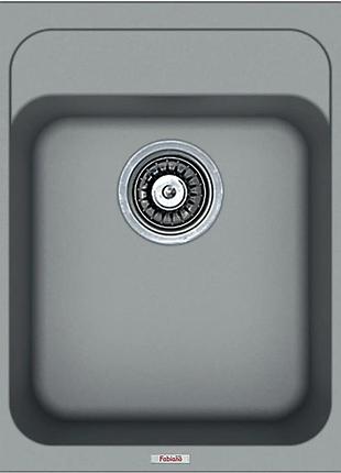 Кухонна мийка fabiano classic 40x50 grey metallic