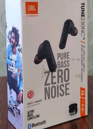 Навушники jbl tune 230nc tws black - бездротові навушники