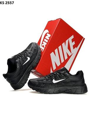 Стильные кроссовки nike p-6000 total black white
