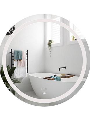 Дзеркало lidz aria r800 з led-підсвічуванням touch, з антизапотіванням, з димером, рег. яскравості ld78lr800