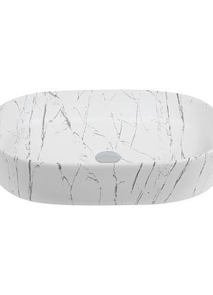 Умывальник venus light oval marble