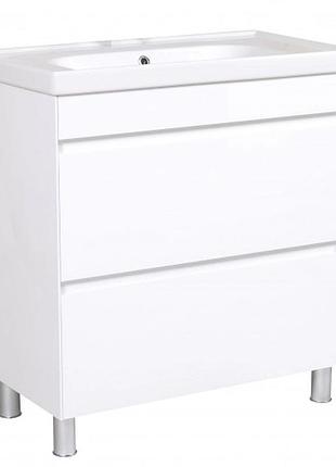 Тумба валенсия 80 см с умывальником frame