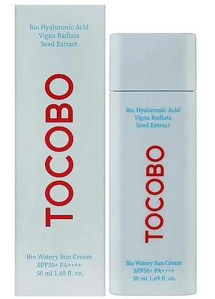 Увлажняющее солнцезащитное крем-молочко tocobo bio watery sun cream spf50+ pa++++
