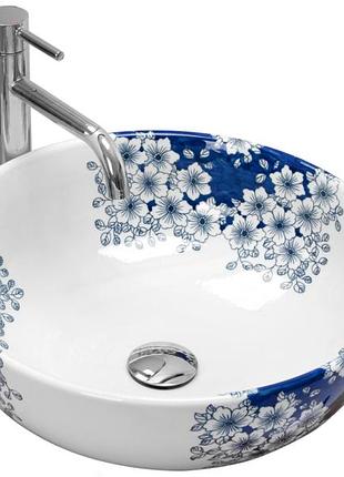 Умывальник (раковина) rea fiori white белый накладной *