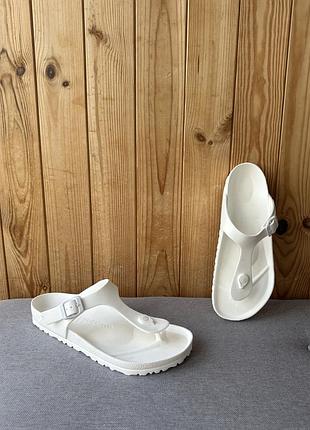 Сланці шльопанці вʼєтнамки тапки сандалі білі легенькі літні birkenstock