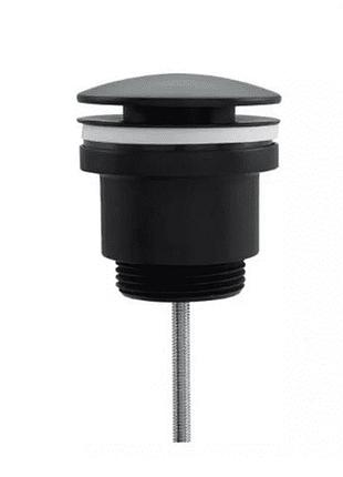 Донный клапан frap f62-7 нажимной, 1 1/4", черный