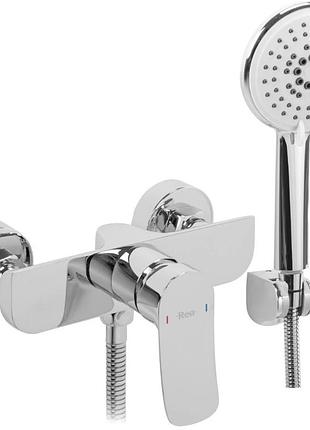 Смеситель для ванны и душа rea dart chrome настенный без излива *