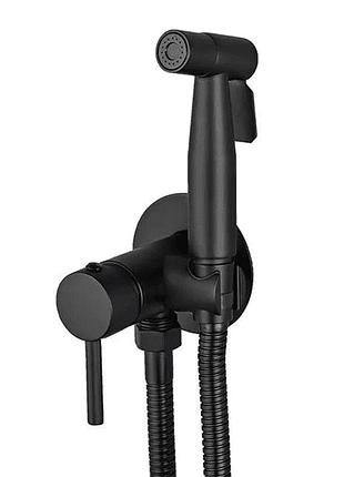 Гигиенический душ wezer eko9в-01-black нержавеющая сталь, черный