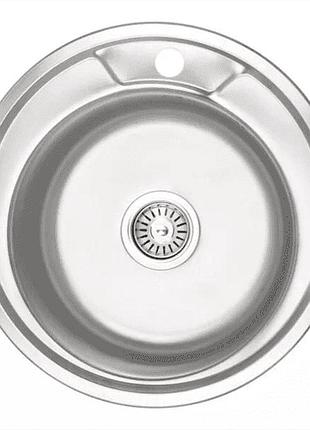 Кухонная мойка wezer 490(06) decor 490x180 мм + сифон