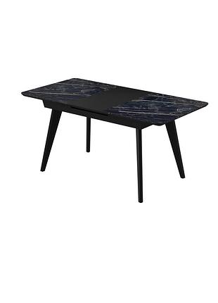 Стол денвер 120(160)*80*76 namibia black (9mm)