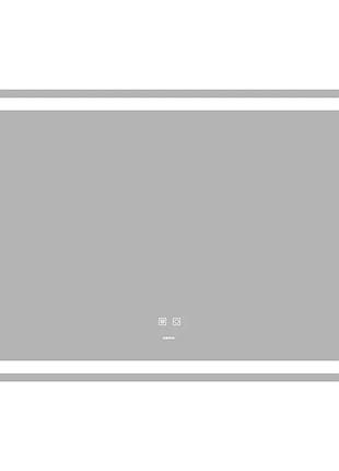 Дзеркало zerix mirra mr05-100x70 з led touch, anti-fog, димером, регулятором яскравості (zx6060)