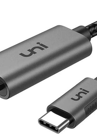 Кабель перехідник uni usb-c to hdmi cable 4k 60hz 0.9m, плетений шнур адаптер type-c на hdmi для macbook, ноутбука, телевізора