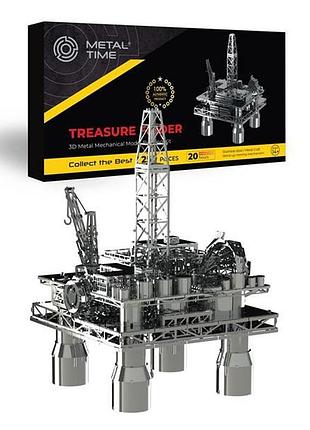 Колекційна модель-конструктор metal time treasure finder нафтова платформа механічна (mt008)