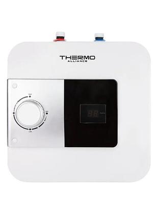 Водонагрівач електричний thermo alliance 15 л під мийку вертикальний, мокрий тен 1,5 квт sf15s15n