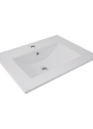 Раковина qtap albatross 620х460х180 white без донного клапану qt01113060cw1