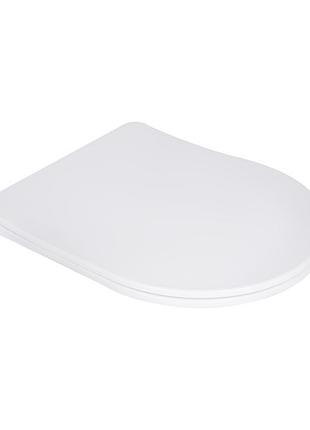 Сиденье для унитаза qtap (robin 490,610, scorpio 490) с микролифтом slim qtsc179w48675