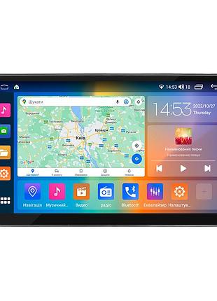 Штатна магнітола lesko для volkswagen eos i рестайлінг 2010-2015 екран 10" 4/64gb carplay 4g wi-fi gps prime