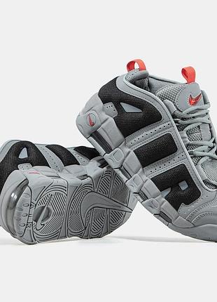 Стильні кросівки nike air more uptempo low gray