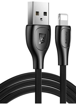 Кабель remax lesu pro (rc-160): usb 2.0 до lightning, 2.1a, 480 mbps, 1 м, черный