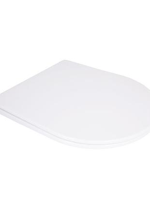 Qtap сиденье для унитаза (jay 640, swan 640) 422x360x30 мм, white, с микролифтом, slim duroplast, quick release qtsc179w48699