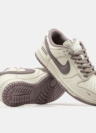 Мужские кроссовки nike sb dunk low x supreme beige brown 41-44-45