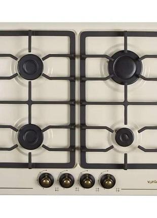 Газовая эмалированная варочная поверхность ventolux hg640 b2 cs (iv/rb)