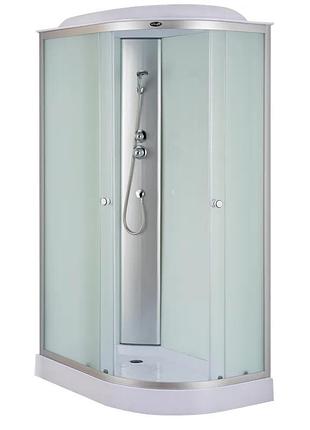 Душевой бокс без гидромассажа mixxus wave sb02-120x80x215-l-fb satin с низким поддоном