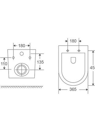 Унитаз подвесной mixxus premium ellipse-0303-r 520x365x360mm, система смыва rimless (mp6463)